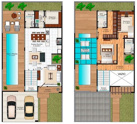 planos de casas de dos pisos